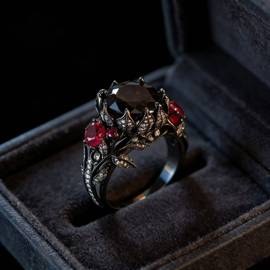 Ruby Night Onyx Ring
